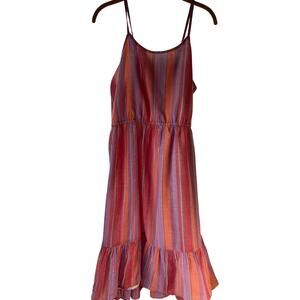 Sugar & Jade Women's Size XXL Spaghetti Straps Knee Level Colorful Summer Dress